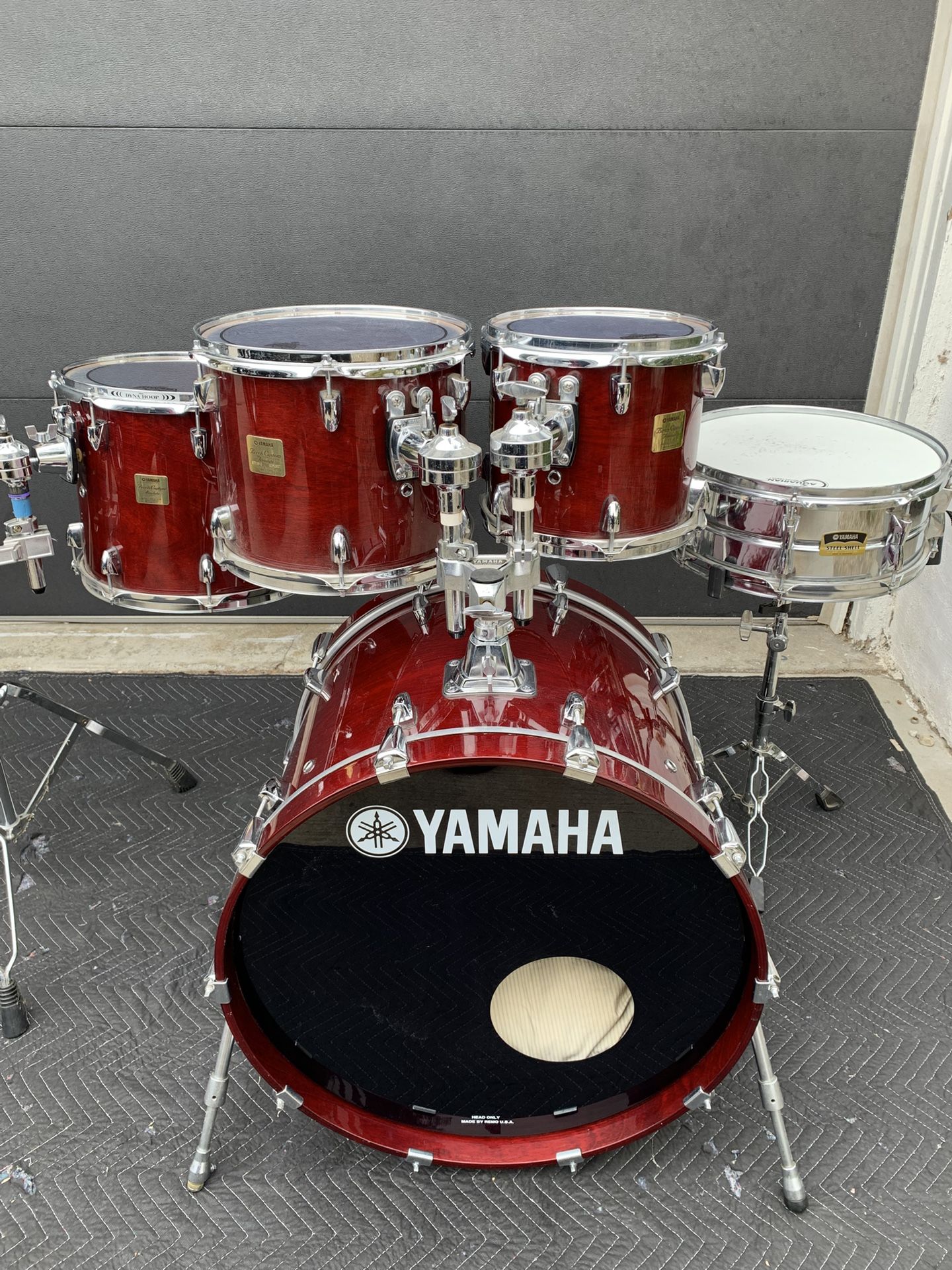 Yamaha 90s era Birch Custom Absolute MIJ Drum Set 22-14-12-10-14β