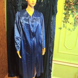 Unisex Graduation Gown In Blue.
