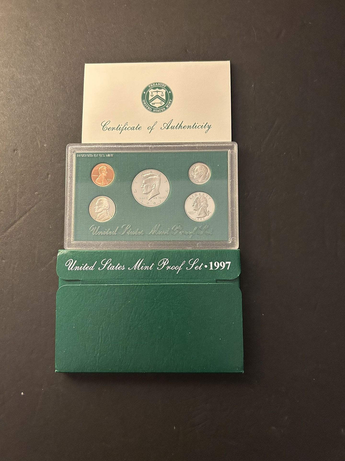 Coin – 1997S Brilliant Uncirculated PROOF SET in Original Mint Packaging -Total 10 coins $8