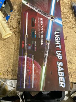 Light Up Saber Seven Color Modes Toy