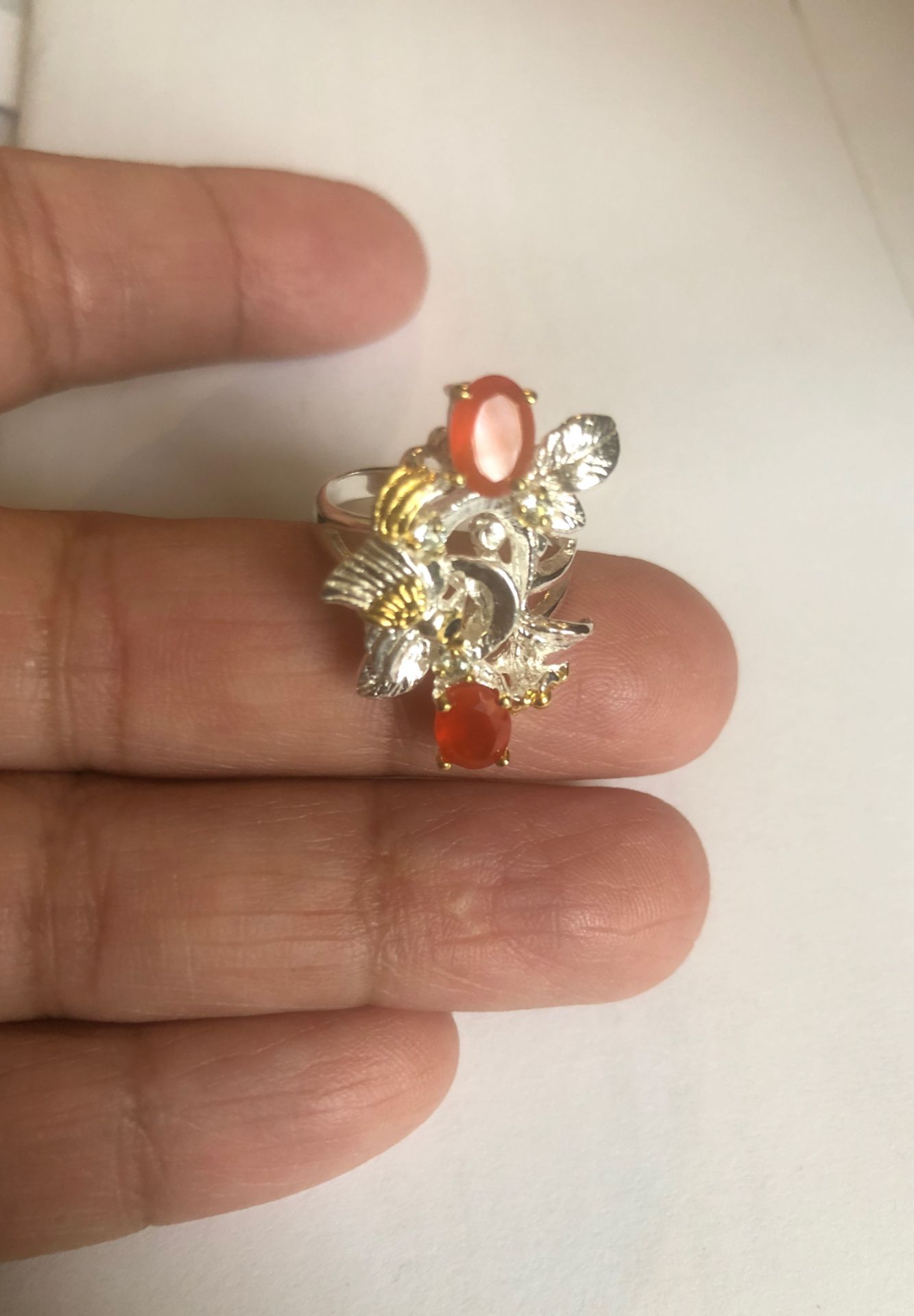 Carnelian vintage ladies ring size 6.5
