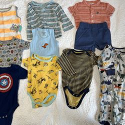 Bundle Of Baby Boys Clothes 6-9 Months