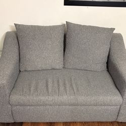 Modern Gray Sofa Set – Couch, Loveseat & Chair (Great Condition!)