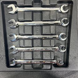 5 pc 6-Point Metric Flank Drive Double End Flare Nut Wrench Set