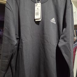 Adidas Mens Crewneck Fleece Sweater NEW