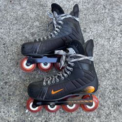 VINTAGE NIKE QUEST SHADOW CARRERA HOCKEY INLINE SKATES ROLLERBLADES MENS 10EE