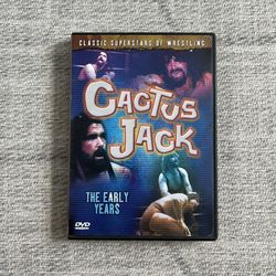 Vintage 2000s Y2K WWF WWE Cactus Jack Classic Superstars of Wrestling DVD Movie