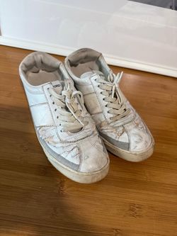 Tom Ford White Leather Low-Top Sneakers