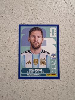 Panini FIFA Lionel Messi Sticker Card