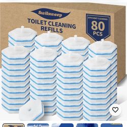 Disinfecting Toilet Wand Refills , New , 80 Count 