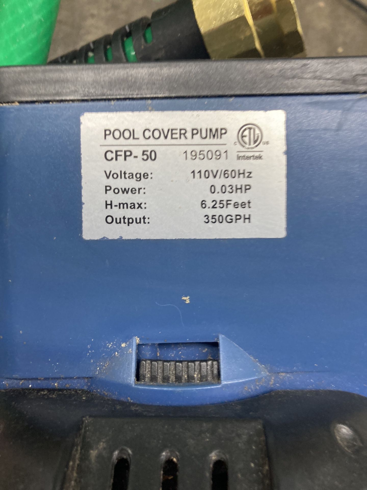 350 GPH Above Ground Swimming Pool Winter Cover Pump w/ Automatic On/Off 