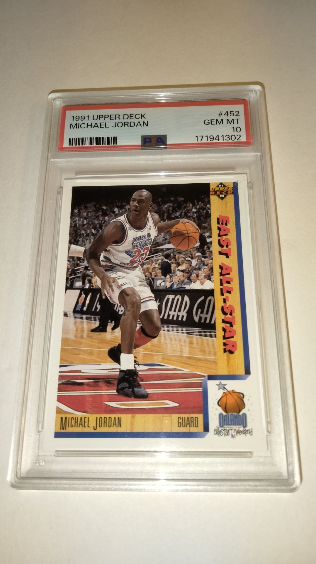Certified Button 1991 Michael Jordan Card, PSA Certified Gem Mint 10!!! for Sale in Las ...
