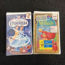 Disney VHS Movies - Unopened In Original Packaging