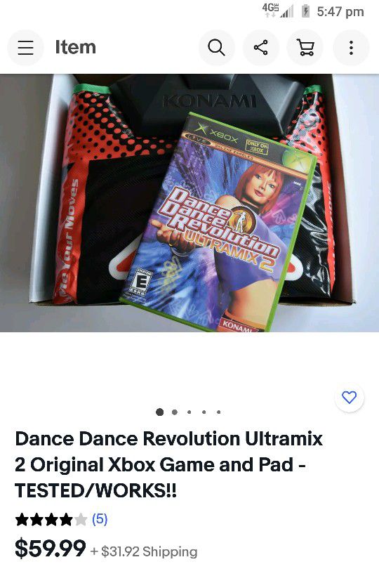 Dance Dance Revolution Ultramix 2 Original Xbox Game And Pad