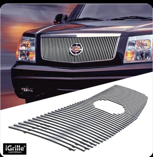 Fits 2002-2006 Cadillac Escalade EXT ESV Upper Stainless Chrome Billet Grille