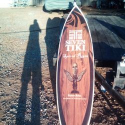 2 Surfboards With Board Bags. One Board Has Fun boxes In It The Other Board Has No Fin Boxes Or Fins. Slayer Design 7' Long, RUSTY surfboards