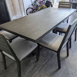 Gray farm table