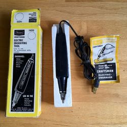 Sears Craftsman Electric Engraving Tool with Box and Instructions