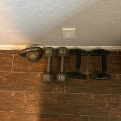 Weights And Push Up Stands 