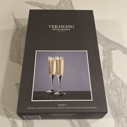 brand New Vera want Wedgwood  Infinity Toasting Flute Pairs 