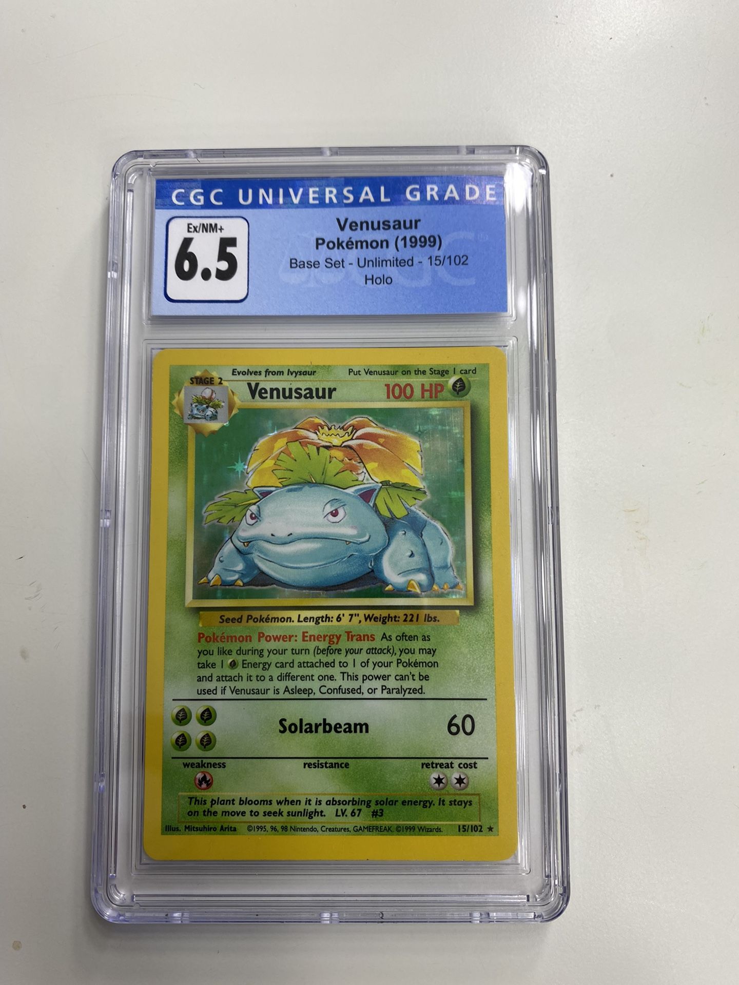 Pokémon Venusaur Cgc Graded