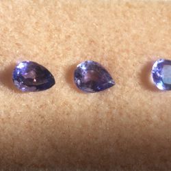 13 Tanzanite Faceted Stones Approx, 8.70 Cts