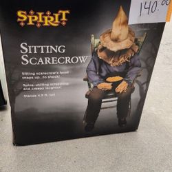 Sitting Scarecrow Halloween 