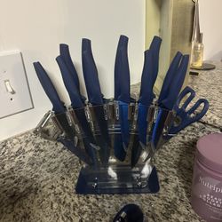 Blue Knife Set