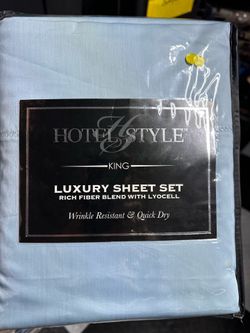 King size bedding blue