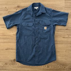Carhartt Button Up Work Shirt 396-19 Double Pocket Zip Tee
