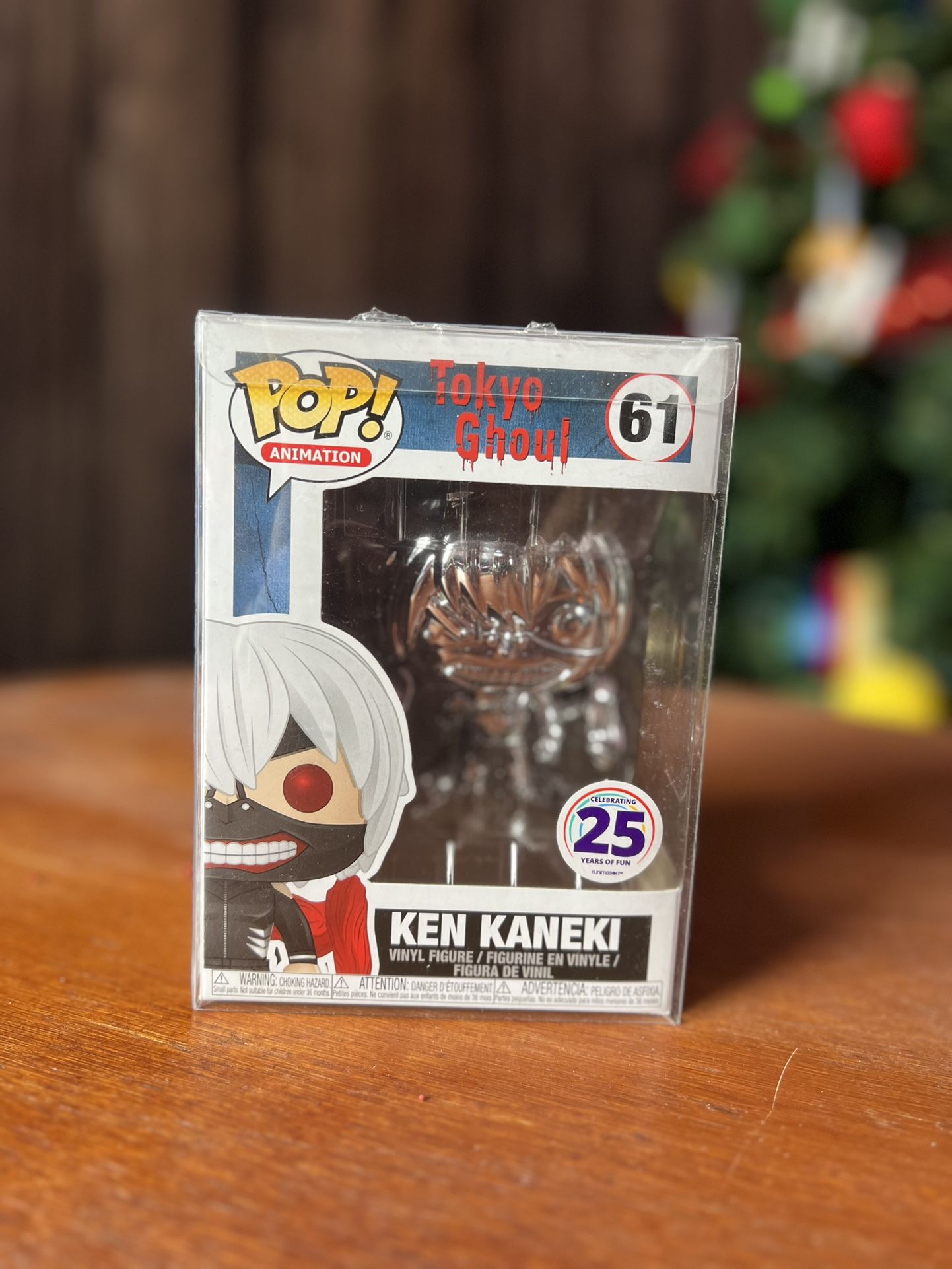 Tokyo Ghoul Ken Kaneki Silver Chrome Funimation Exclusive Funko Pop! w/box