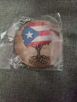 Puerto Rico Wood Earrings