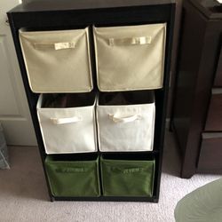 Bookshelf & Bins See Front And Back Photos