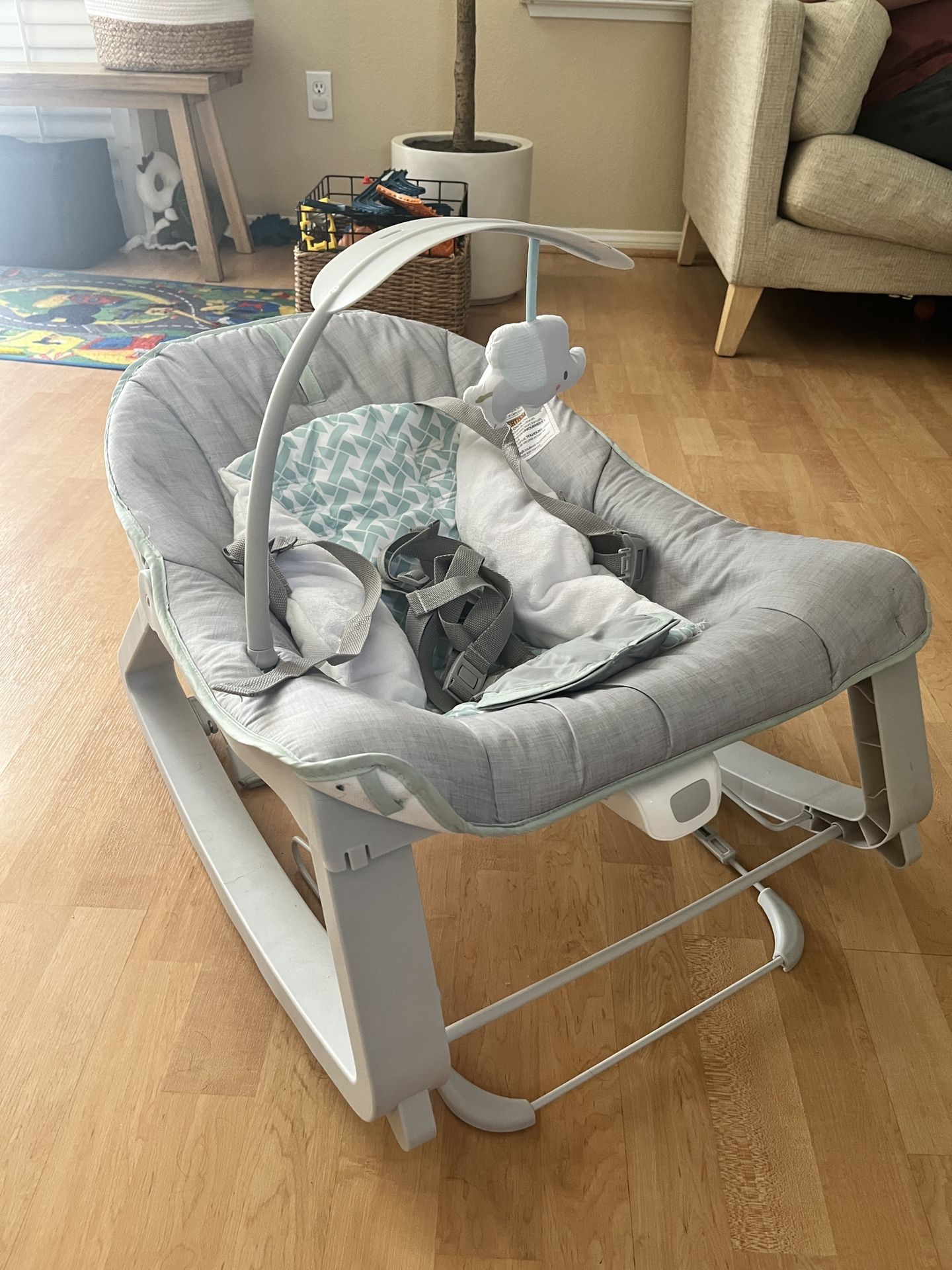 Ingenuity Keep Cozy 3-in-1 Grow with Me Baby Bouncer, Rocker & Toddler Seat