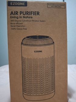 EZDONE Air Purifier 360 Cylindrical Filtration