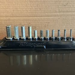 Snap-on Tools 11 pc 3/8" Drive Metric Standard Hex Bit Socket Set (4-14 mm)