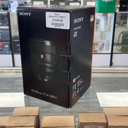 Sony 85mm F1.4 GM II 