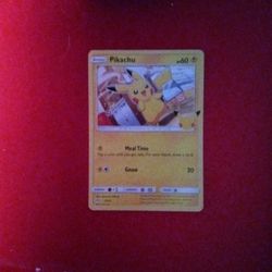 Collectible Pokemon Card Pikachu