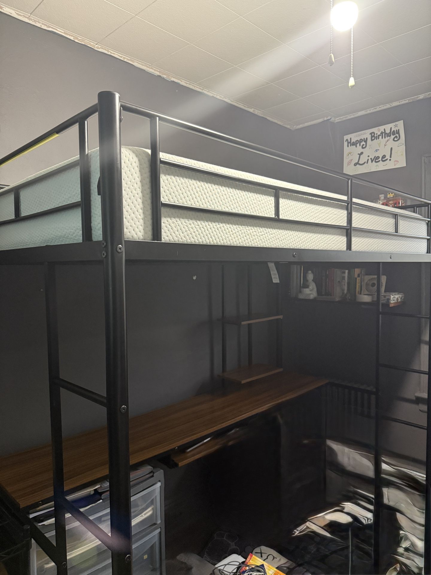 Loft Bed Frame (Twin Size) *Bed Not Included*