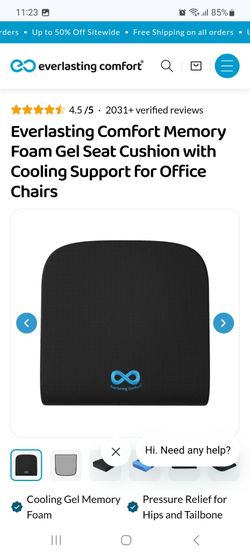 Everlasting Comfort Memory Foam Gel Seat Cushion