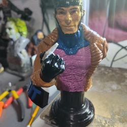 Bust Statue Of The Gambit X Men Marvel