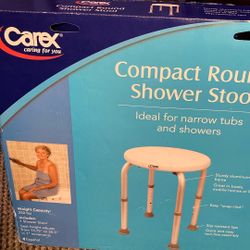 Compact Round Shower Chair, New Inbox