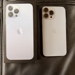 iPhone 13 Pro Max 1TB Sierra Blue Unlocked - Box, Charger & 2 UAG Cases in Orignal Boxes