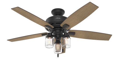 Hunter Lincoln 52” ceiling fan with 12” downrod