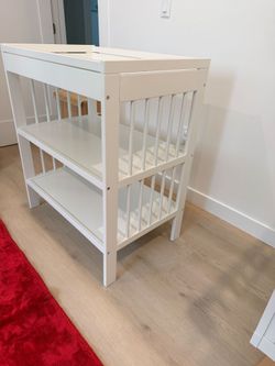 Baby changing table , crib and matress