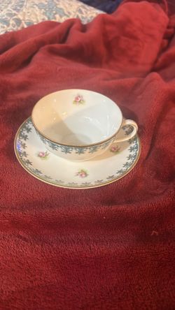 Limoges teacup, and saucer