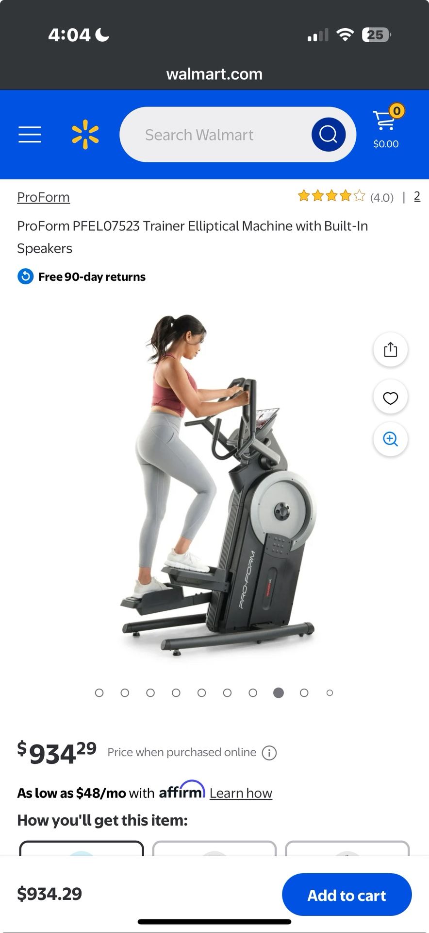 ProForm Elliptical Machine