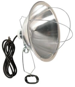 Clamp Light with 10.5” Aluminum Reflector & Bulb Guard – E26 Socket – No Bulb