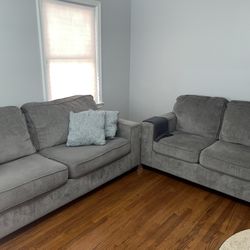 Grey Sofa & Loveseat 