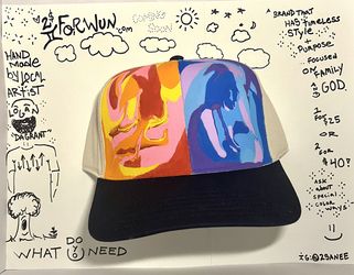 Local Artist Brand 2FORWUN HandPainted Hats